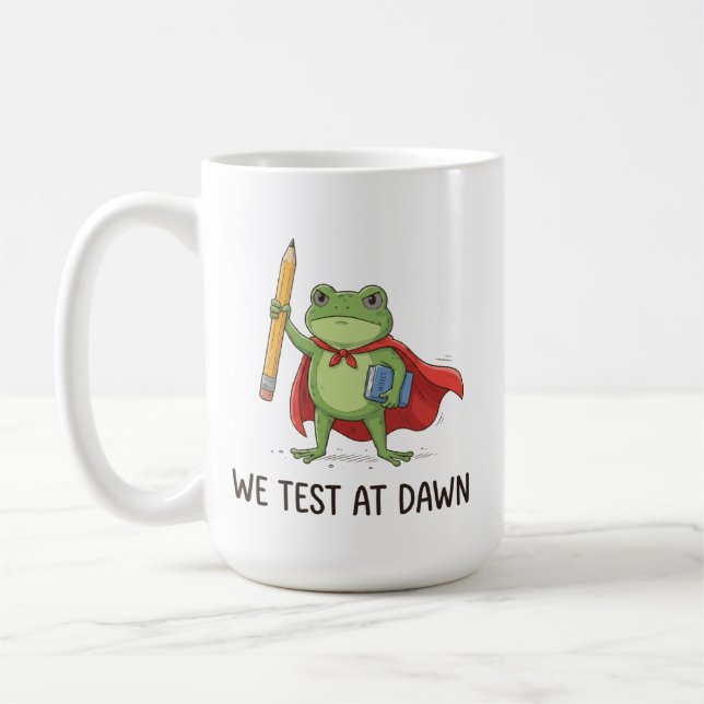 Groda lärare Vi testar vid gryningen Testdagsansva Kaffemugg (Vänster)