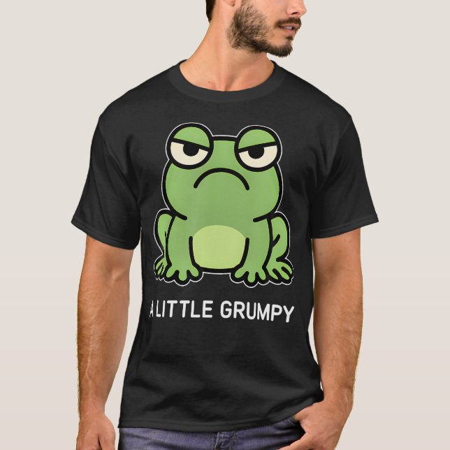 Groda lite grinig roliga skämt t shirt (Framsida)