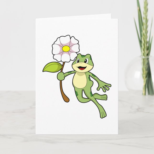 Groda med blomma.PNG Kort (Framsida)