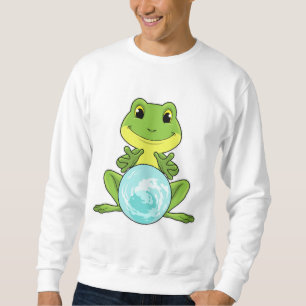 Groda med Crystal boll Lång Ärmad Tröja