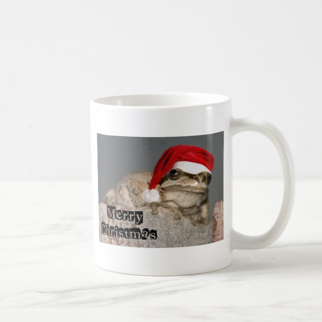 Groda med en Santa hatt Kaffemugg (Höger)