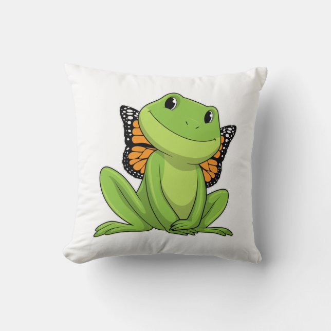 Groda med fjäril kudde (Framsida)
