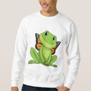 Groda med fjäril lång ärmad tröja