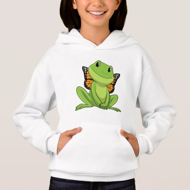 Groda med fjäril t shirt (Framsida)