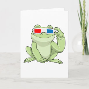 Groda med glasögon kort