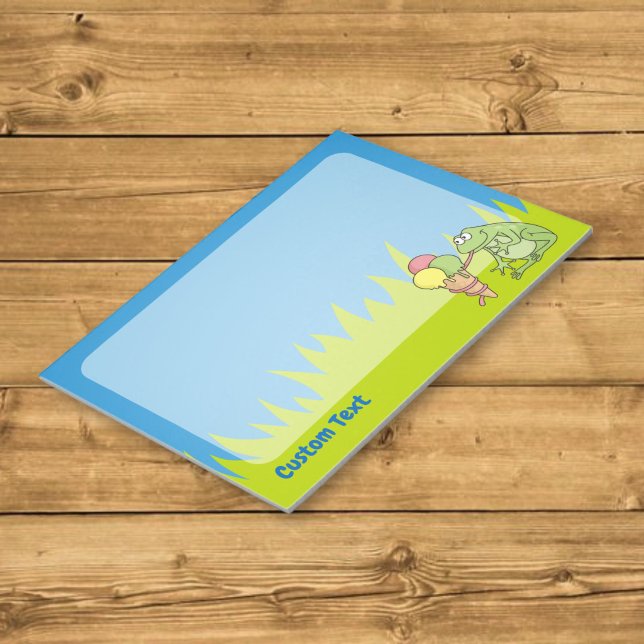 Groda med glass Notepad Anteckningsblock (Skapare uppladdad)