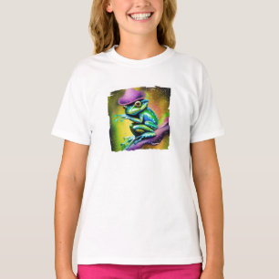Groda med hatt i regnet T-Shirt