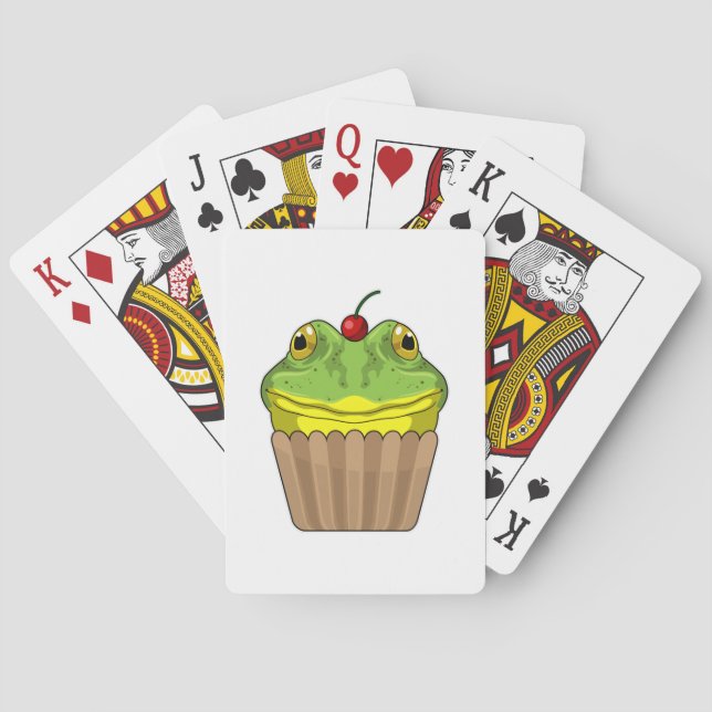 Groda med muffin casinokort (Baksidan)