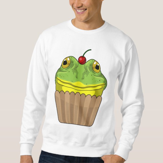 Groda med muffin lång ärmad tröja (Framsida)