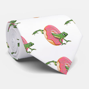 Groda med rosa slips