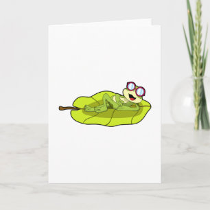 Groda med solglasögon kort