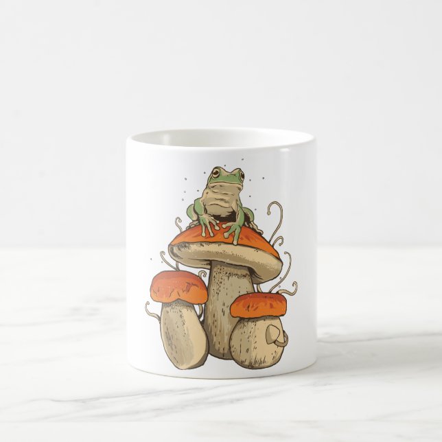 Groda med svamp kaffemugg (Center)