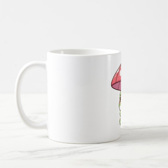 Groda med svampparaply kaffemugg (Vänster)