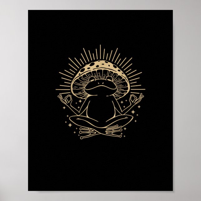 Groda & Minimalism Stuga Aesthetic Goblincore Poster (Framsidan)