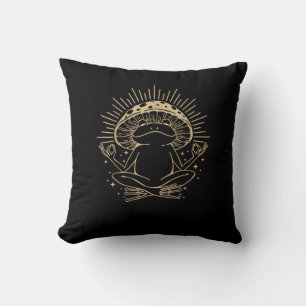 Groda & Minimalistisk Stuga Aesthetic Goblincore Kudde