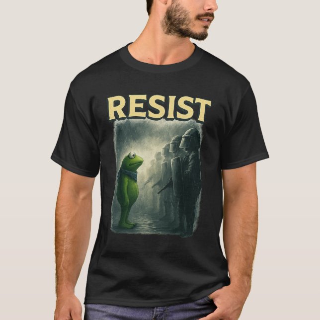 Groda motstå Portland Groda protest t-shirt  (Framsida)
