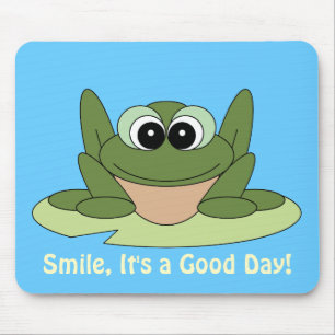 Groda Mousepad för bra dag för leende Musmatta