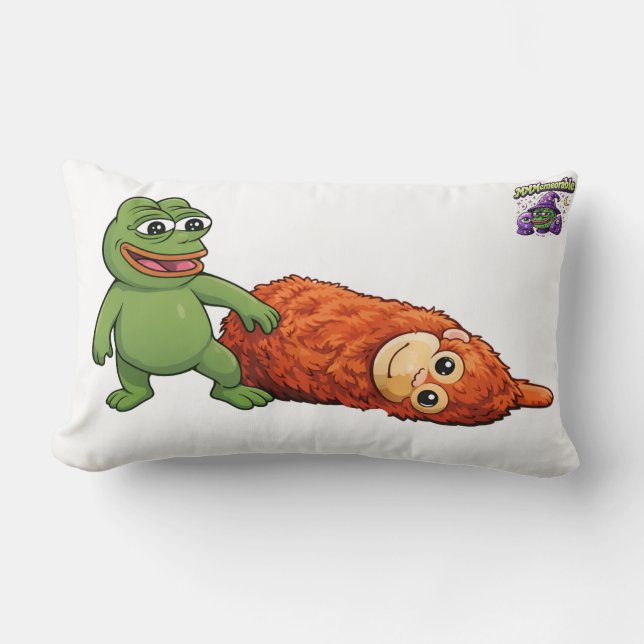 groda och apa lumbarkudde (Framsida)