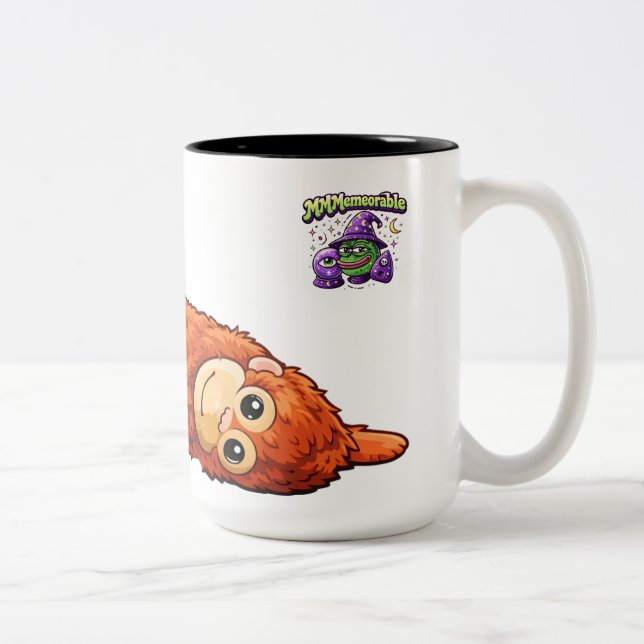 groda och apa Två-Tonad mugg (Höger)