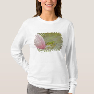 Groda och lotusblomma kronblad, Kina, Tee Shirt
