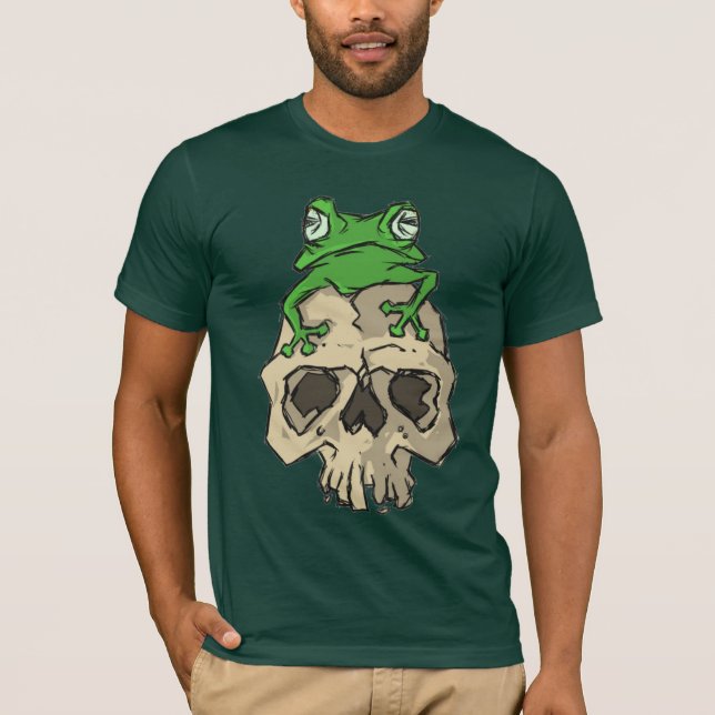 Groda- och skalleskjorta t-shirt (Framsida)