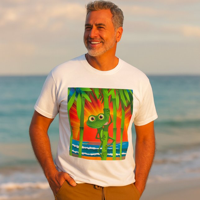 Groda På Bambu Herr T-Shirt (Skapare uppladdad)