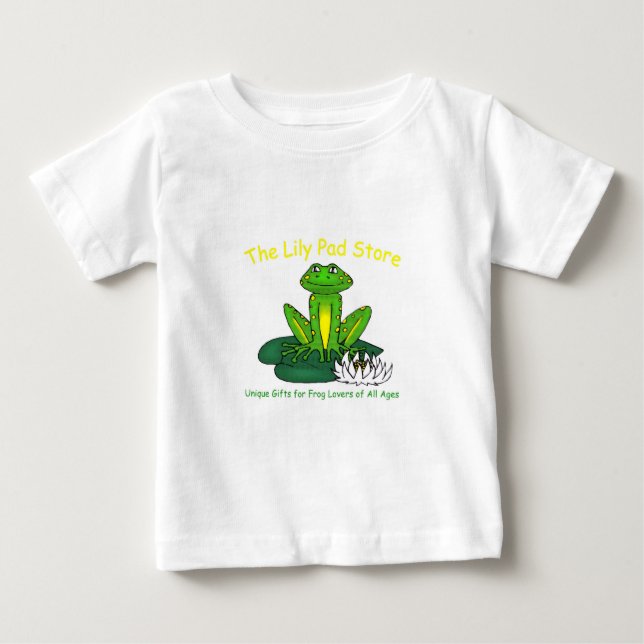 Groda på en näckrosblad Vit barn t-shirt (Framsida)