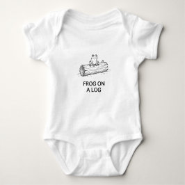 Groda på stock Konsttryck T Shirt