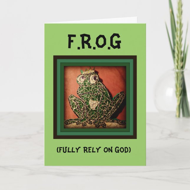GRODA - Rely fullständigt på gud Kort (Framsida)