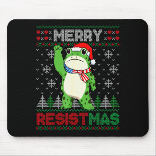 Groda Retro Glad Resistmas Rolig Politisk Ful Jul Musmatta