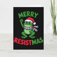 Groda Retro God Jul Resistmas Roligt Politiskt Jul