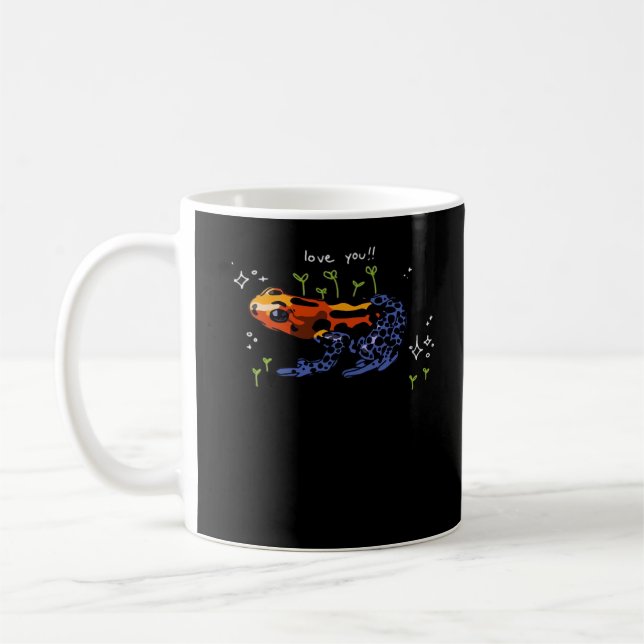 Groda som älskar dig Enkel klassisk stil Kaffemugg (Vänster)
