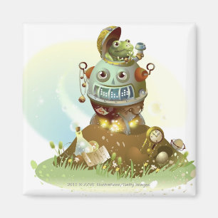 Groda som är kommande ut från en UFO Magnet