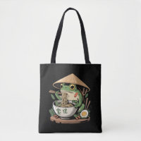 Groda som äter Ramen Kawaii Neko Japanska Nudlar 