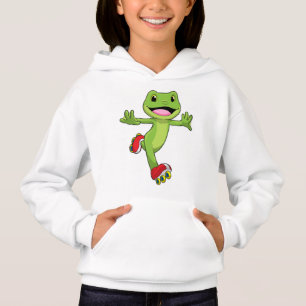 Groda som inlinesräkare med rullskridskor t shirt
