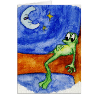 groda som lägger i träd hälsningskort