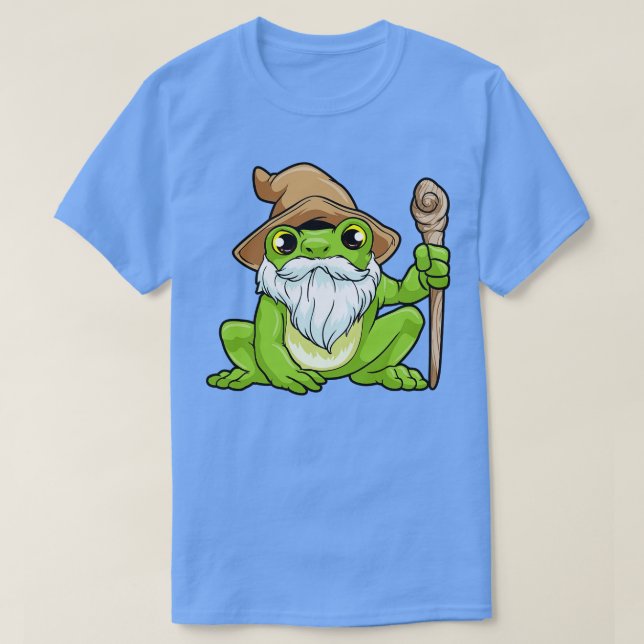 Groda som magiker med magiskt trollspö t shirt (Design framsida)