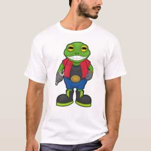 Groda som mekanisk med skanner t shirt