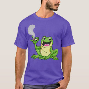 Groda som rökare med cigarett t shirt