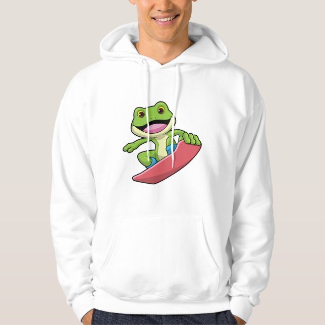 Groda som smuts med snurrbord hoodie (Framsida)