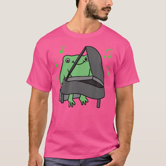 Groda som spelar piano t shirt (Framsida)