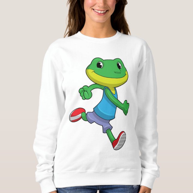 Groda som Springer vid körning T Shirt (Framsida)