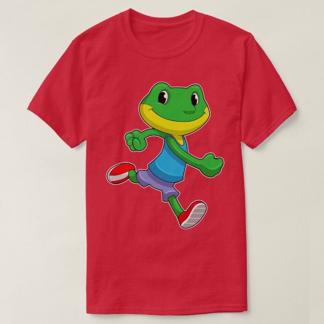 Groda som Springer vid körning T Shirt (Design framsida)