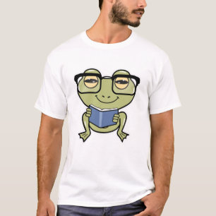 Groda som Student med Bok T Shirt