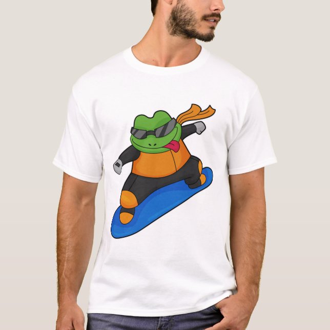 Groda som träbarder med snäckor t shirt (Framsida)