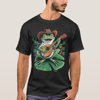 Groda spelar mandolin Mandolinspelare Bluegrass T Shirt