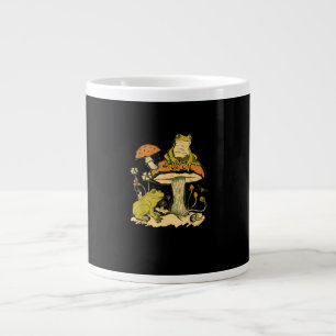 Groda Svamp Cottagecore Estetisk Goblincore Klipp Jumbo Mugg