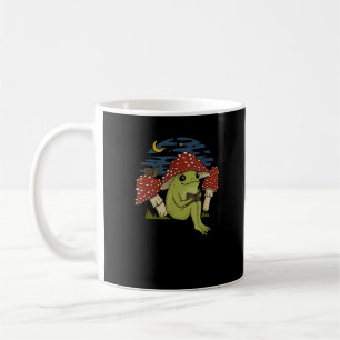 Groda Svamp Hatt Läsning Bok - Cottagecore Goblin Kaffemugg
