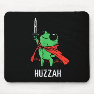 Groda Svärd Cape Huzzah Roligt Meme Fantasy Pojke Musmatta