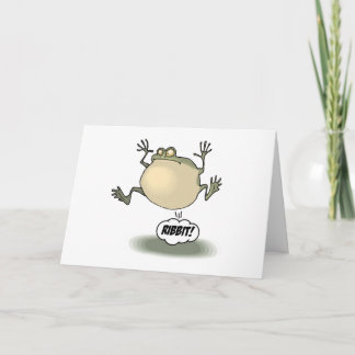 Grodahälsningkort Kort